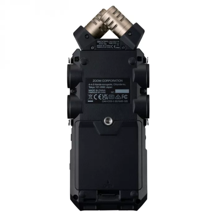 Zoom H6essential портативный рекордер 32-bit Float (6 каналов), Bluetooth (для управления и синхронизации тайм-кода), съемные X/Y микрофоны