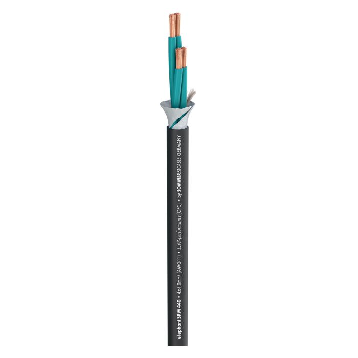 Sommer Cable Speaker Cable Elephant Robust SPM440; 4 x 4,00 mm²; PVC Ø 11,00 mm; black акустичний кабель