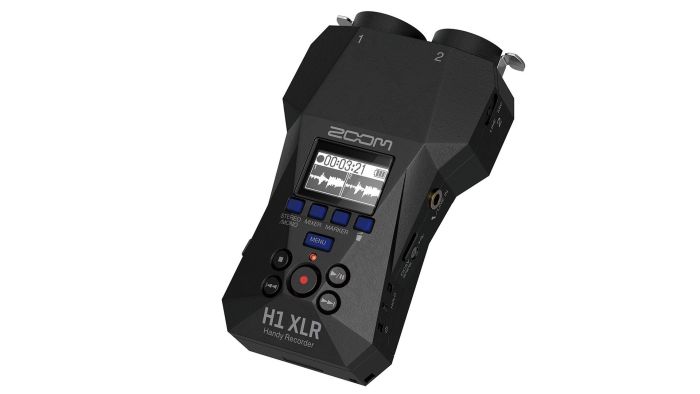 Zoom H1 XLR портативний цифровий рекордер, 2а комбовходи XLR/TRS, до 10 годин роботи (1 батарейка типу AA)