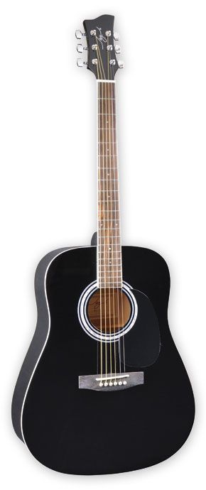Электроакустическая гитара Jay Turser JJ45EQ BK