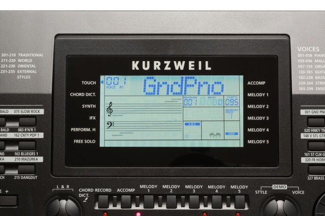 Kurzweil KP200 синтезатор з автоакомпанементом