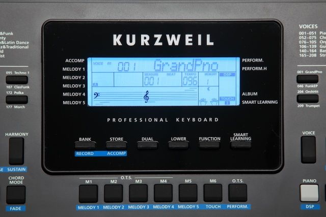 Kurzweil KP150 синтезатор з автоакомпанементом
