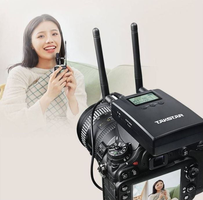 TAKSTAR SGC-200W беспроводной петличный микрофон для камеры