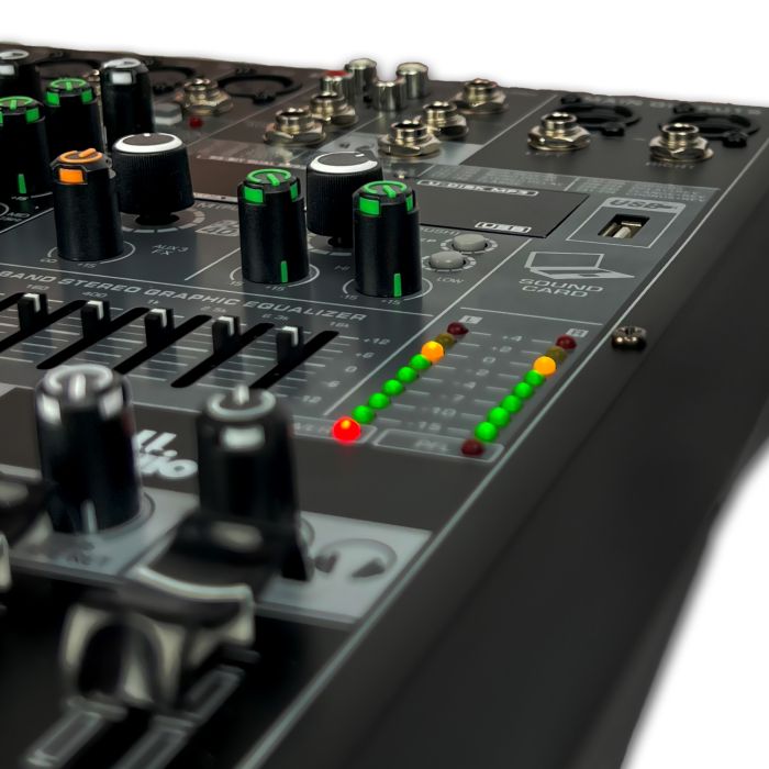 4all Audio EY8 мікшерний пульт, 8 моно+1 стерео, USB програвач, Bluetooth, DSP з 256 ефектами