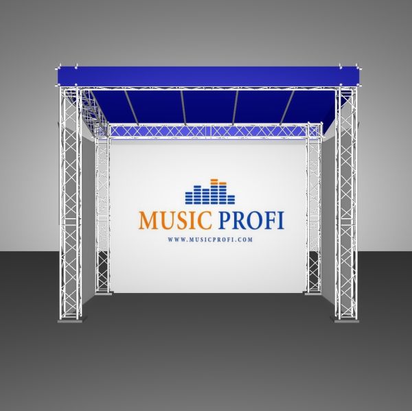 Дах для подіуму односхилий 6х4 м.