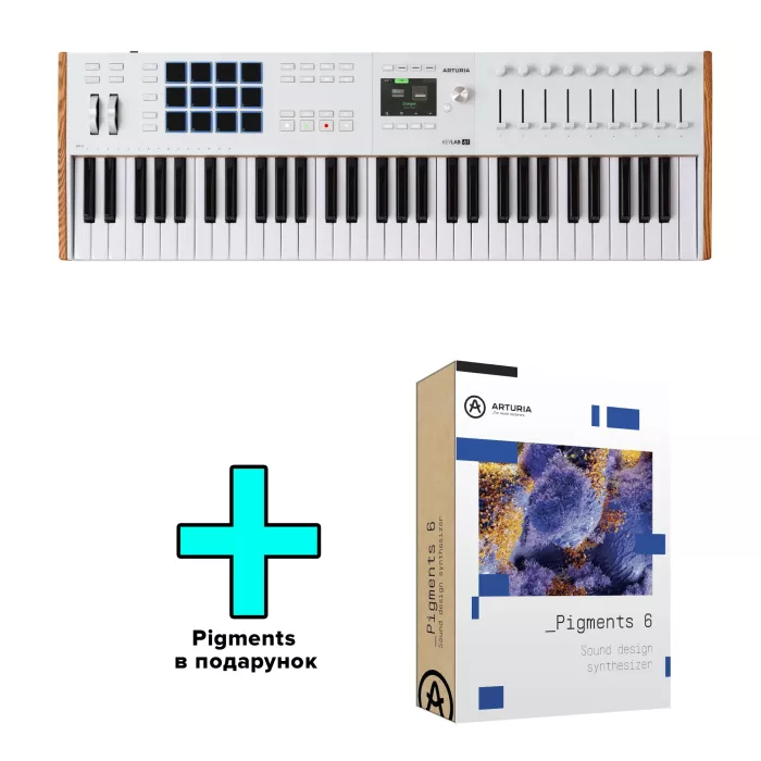MIDI-клавіатура Arturia KeyLab 61 mk3 + Arturia Pigments