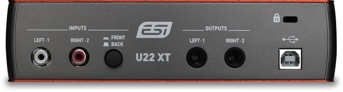 ESI U22 XT  аудіоінтерфейс USB 2.0, 24-bit / 96 kHz 