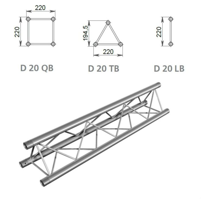 Ферма трикутна D-20 5,0 м