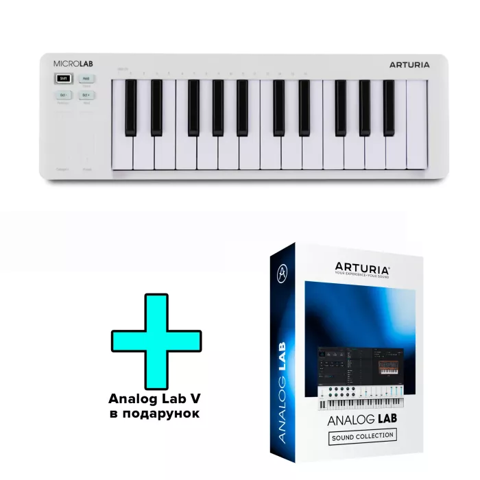 MIDI-клавіатура Arturia MicroLab mk3 + Analog Lab V