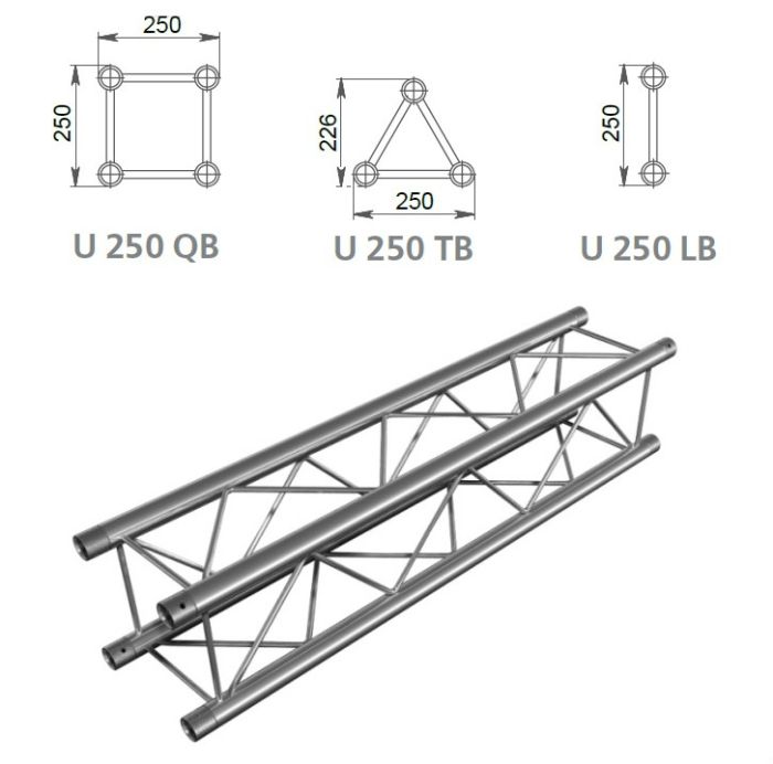Ферма квадратная U-250 2,0 м