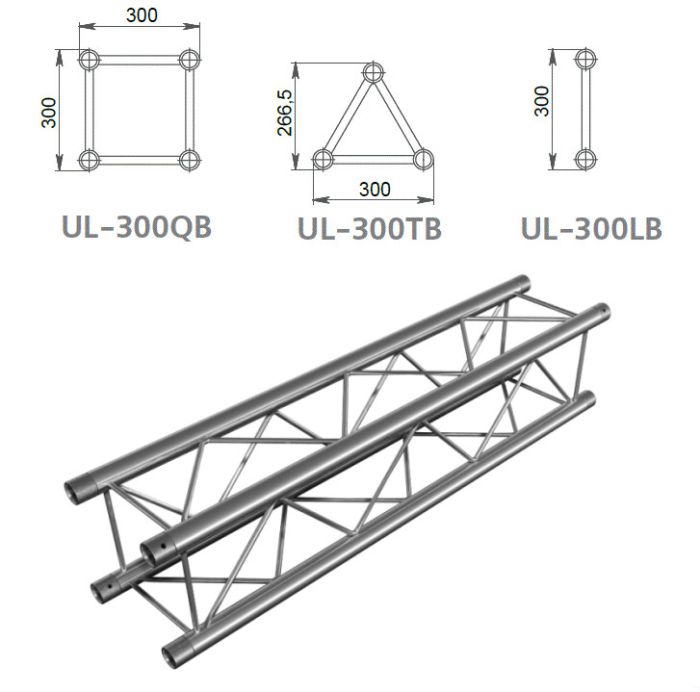 Ферма квадратна радіусна U-300 1 м.п. полегшена 1 м.п. полегшена