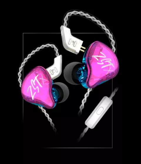 Навушники KZ Audio ZST X PURPLE MIC