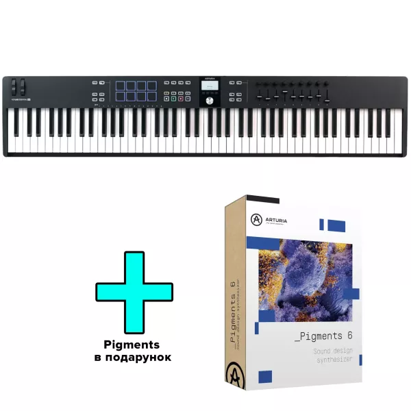 MIDI-клавіатура Arturia KeyLab Essential 88 mk3 + Arturia Pigments