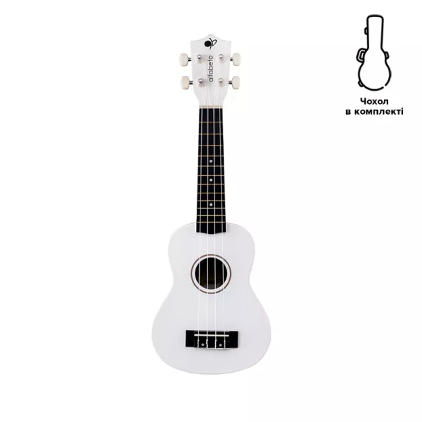 Електроакустичне укулеле Alfabeto CARBUKU21 EQ (Білий) + чохол