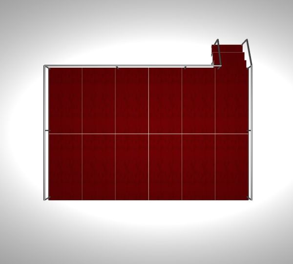 Подіум розбірний 6х4м.