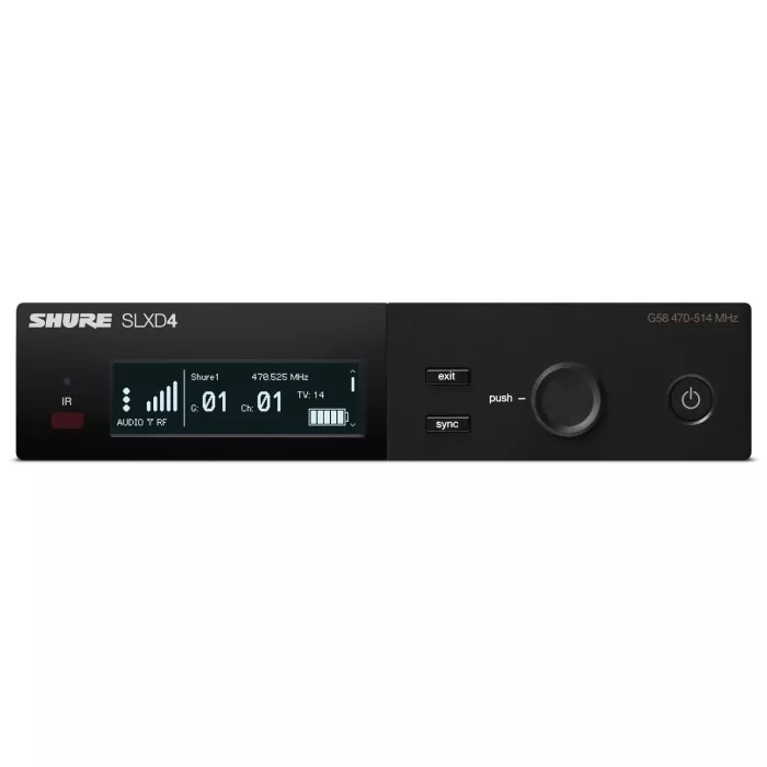 Приймач для радіосистеми SHURE SLXD4E-H56