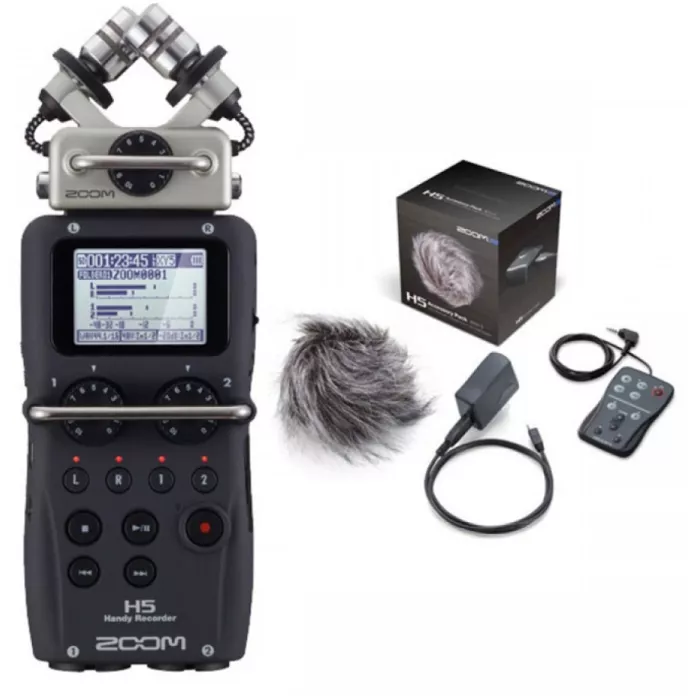 Zoom H5 SET портативний рекордер з аксесуарами (рекордер, пульт ДК, блок живлення, вітрозахист)