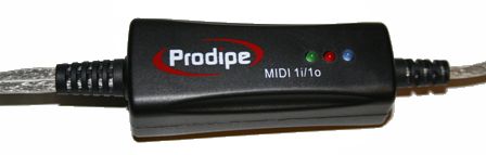 USB MIDI інтерфейс Prodipe 1in/1out
