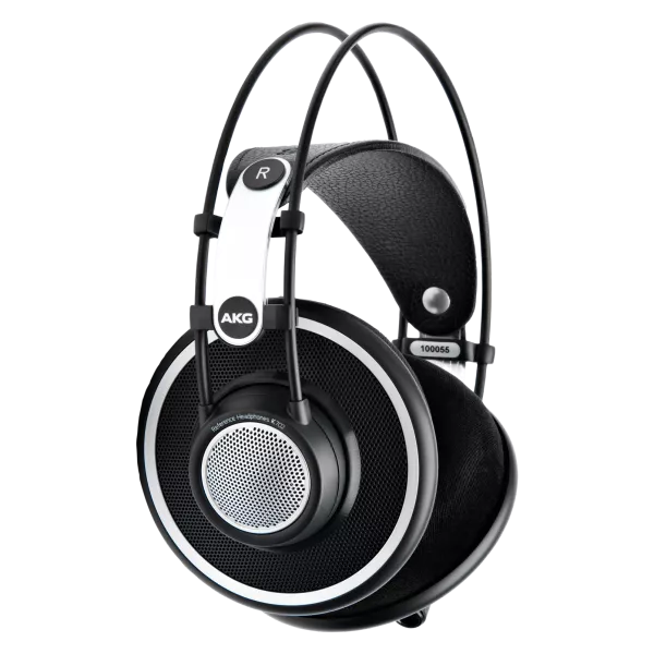 AKG K702 наушники открытого типа класса Hi-End для Hi-Res аудио. Велюровые амбушюры. Кабель с mini-XLR разъемом.  Вес 235г.