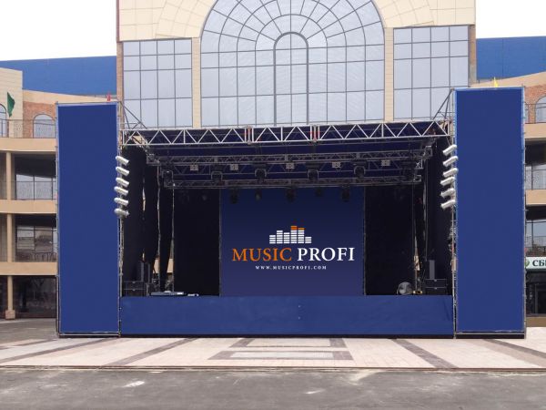 Оренда сцени з дахом 10х6 висотою 8м з дахом