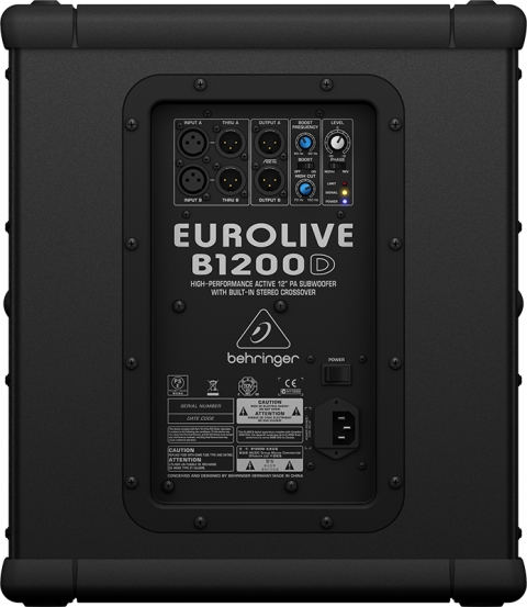 Активна акустична система BEHRINGER EUROLIVE B1200D-PRO Активна акустична система BEHRINGER EUROLIVE B1200D-PRO