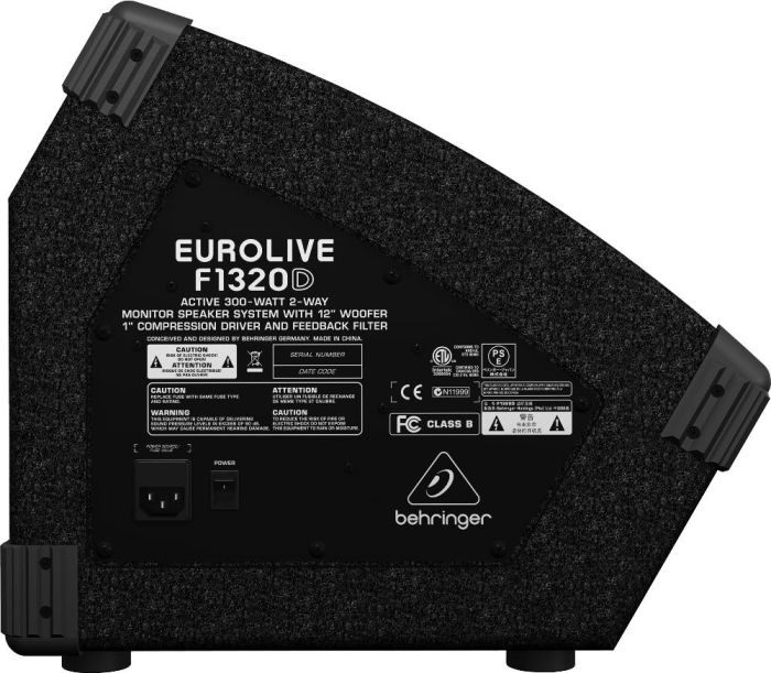 Активна акустична система BEHRINGER EUROLIVE F1320D Активна акустична система BEHRINGER EUROLIVE F1320D