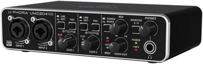 BEHRINGER U-PHORIA UMC204HD Аудіоінтерфейс BEHRINGER U-PHORIA UMC204HD