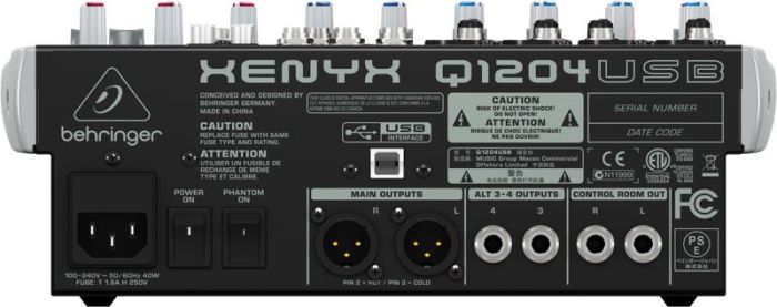 Мікшерний пульт BEHRINGER XENYX Q1204USB