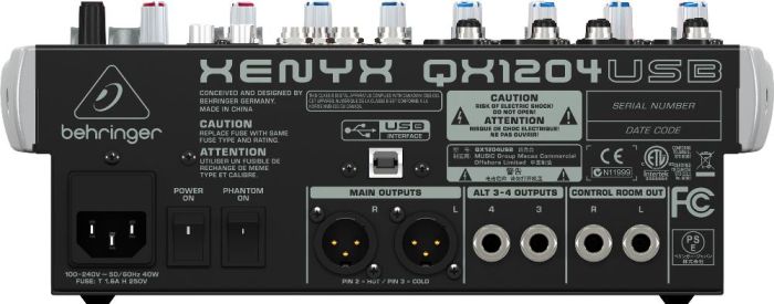 Мікшерний пульт BEHRINGER XENYX QX1204USB