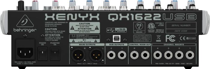 Мікшерний пульт BEHRINGER XENYX XENYX QX1622USB