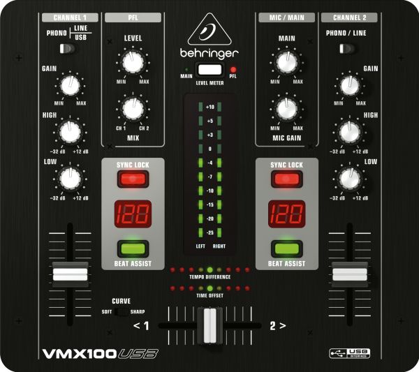 DJ-мікшер BEHRINGER PRO MIXER VMX100USB