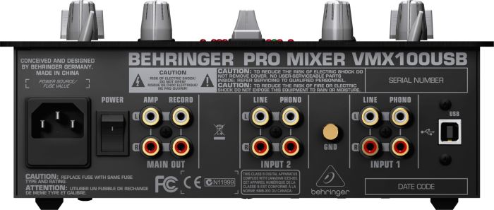 DJ-мікшер BEHRINGER PRO MIXER VMX100USB