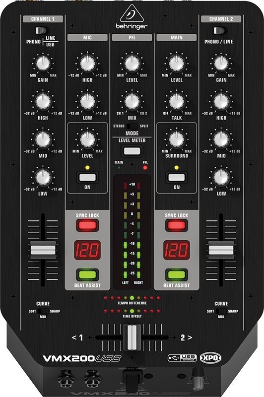 DJ-мікшер BEHRINGER PRO MIXER VMX200USB