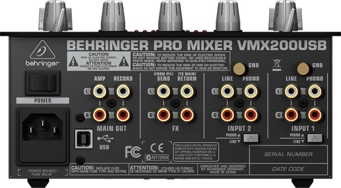DJ-мікшер BEHRINGER PRO MIXER VMX200USB
