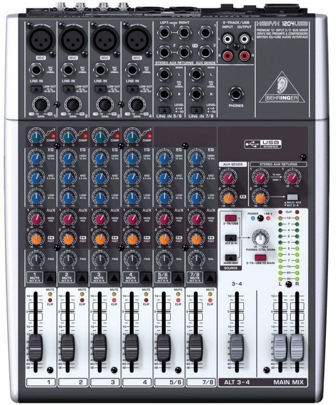 Мікшерний пульт BEHRINGER XENYX 1204USB