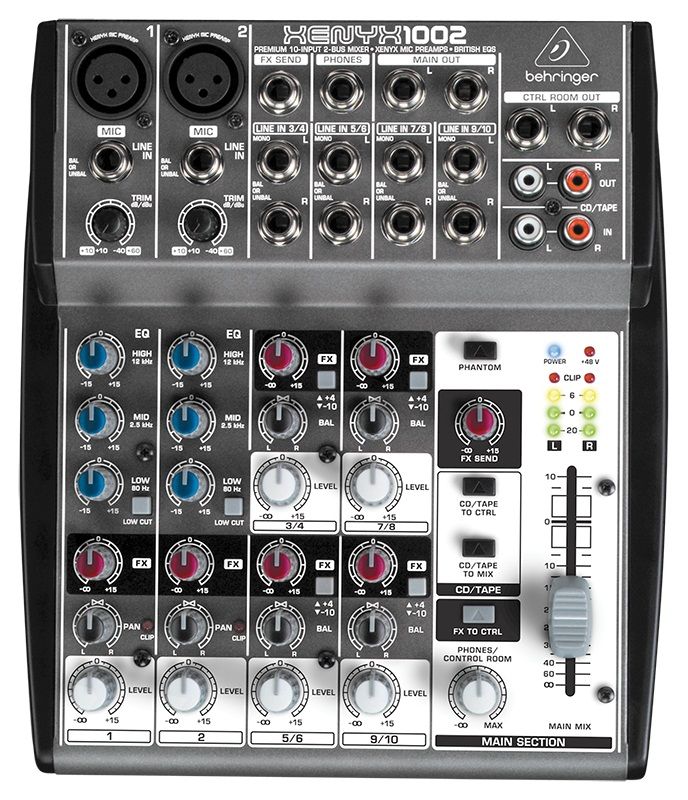 Мікшерний пульт BEHRINGER XENYX 1002