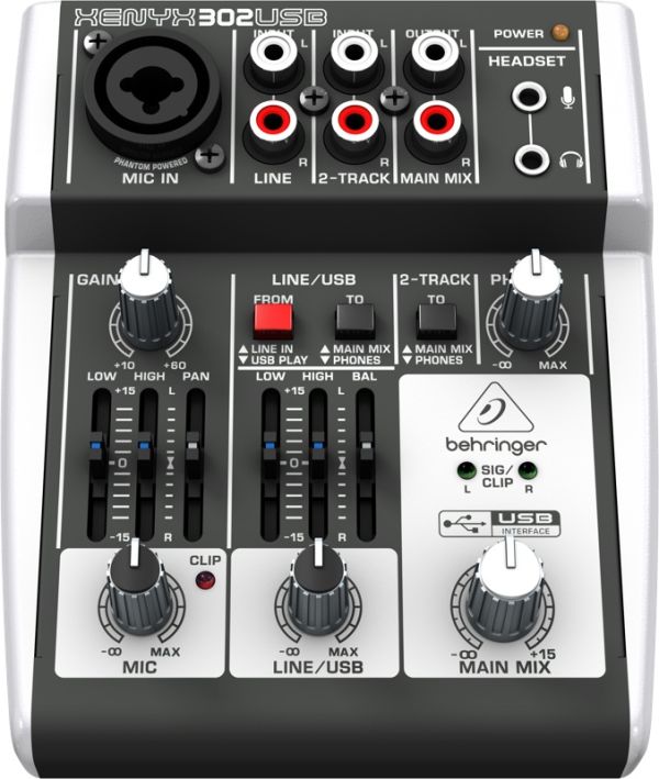 BEHRINGER XENYX 302USB Мікшерний пульт