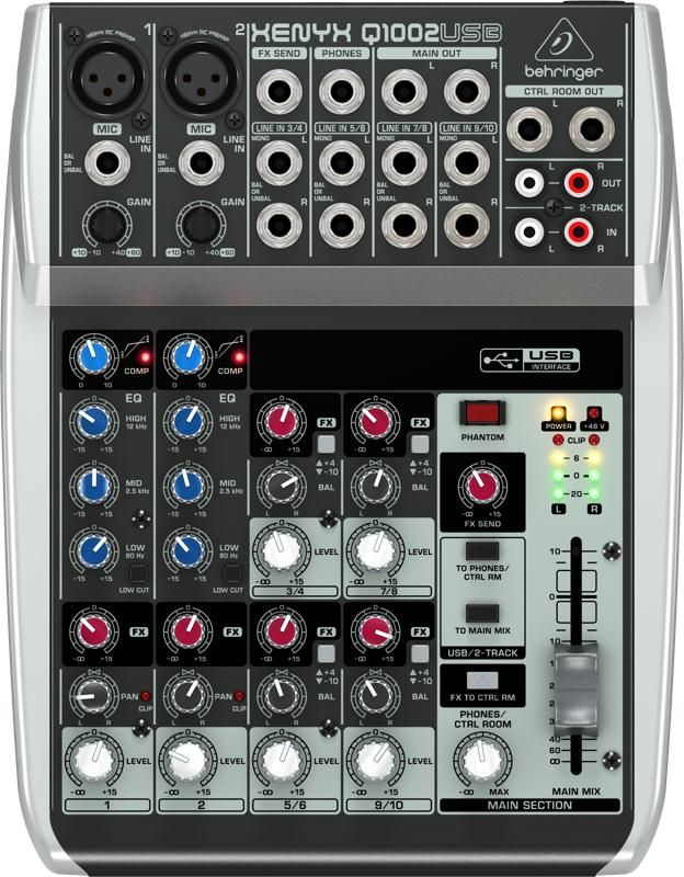 Мікшерний пульт BEHRINGER XENYX Q1002USB