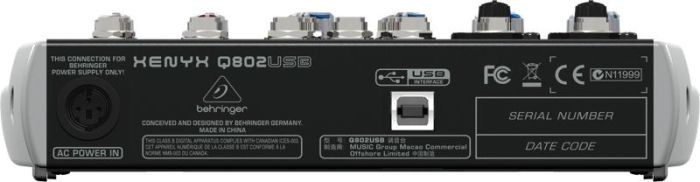Мікшерний пульт BEHRINGER XENYX Q802USB