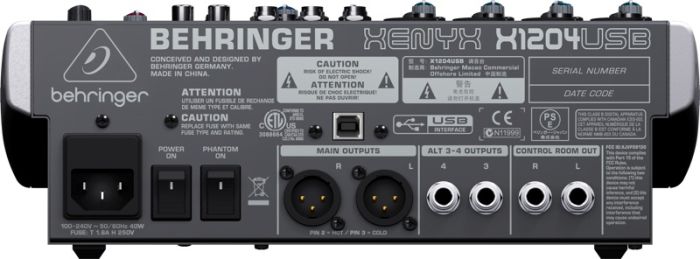 Мікшерний пульт BEHRINGER XENYX X1204USB