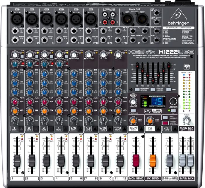 Мікшерний пульт BEHRINGER XENYX X1222USB