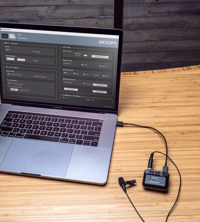 Zoom F2 Black рекордер 32-bit float с петличным микрофоном