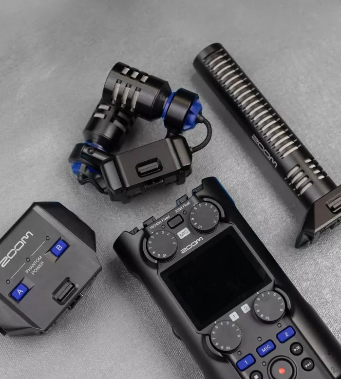 Zoom H5studio рекордер для студии и поля с 32-битным Float, 6-дорожечная запись (4 изолированные дорожки + стерео микс)