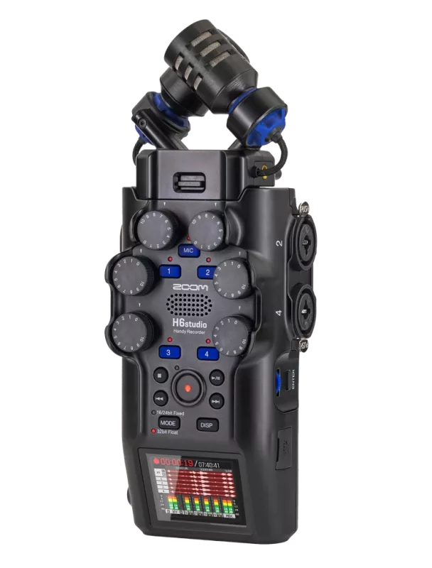 Zoom H6studio професійний аудіорекордер з мікрофонним капсулем XYH-6, 32-bit Float  до 8ми треків одночасно: 6 окремі треки + стереомікс