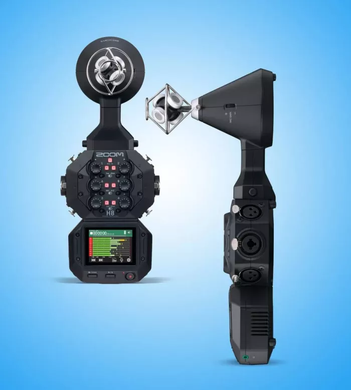 Zoom H8 професійний портативний рекордер (мультитрековий:12 доріжок, сенсорний екран) для подкастів, музики та кіно