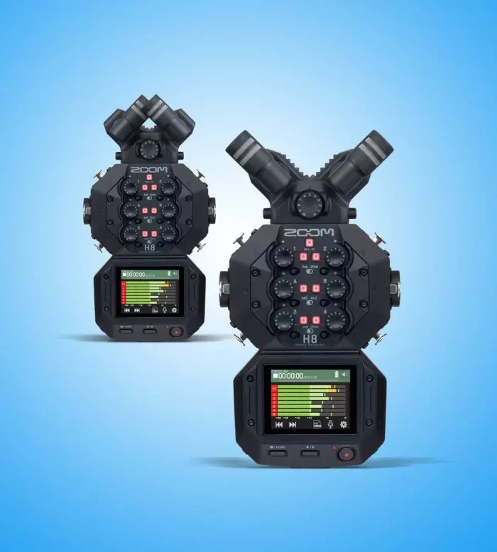 Zoom H8 професійний портативний рекордер (мультитрековий:12 доріжок, сенсорний екран) для подкастів, музики та кіно