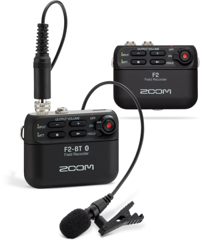 Zoom F2 Black рекордер 32-bit float с петличным микрофоном