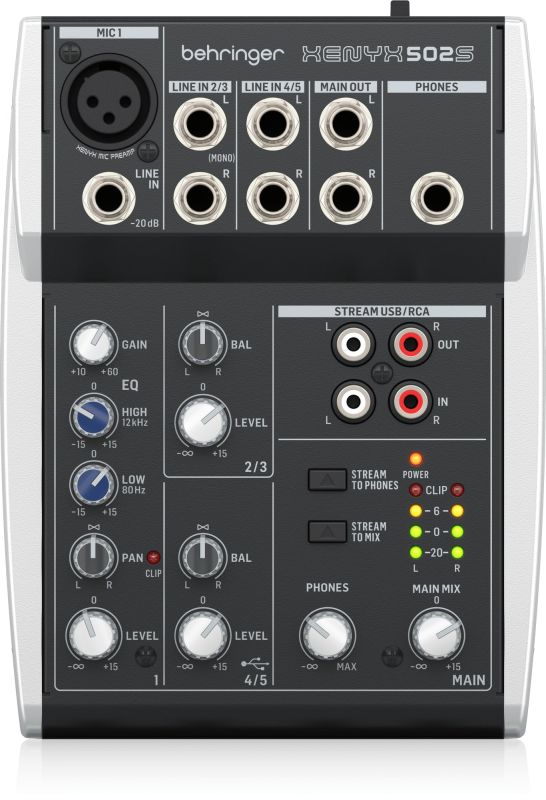 Мікшерний пульт BEHRINGER XENYX 502S