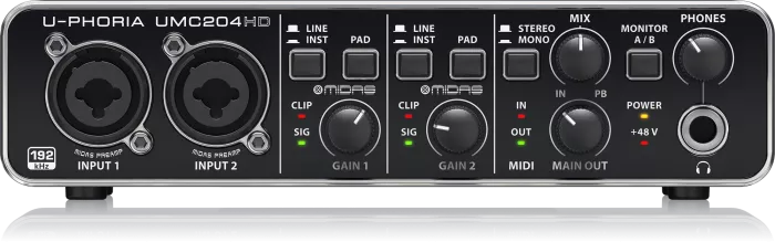 BEHRINGER U-PHORIA UMC204HD Аудиоинтерфейс
