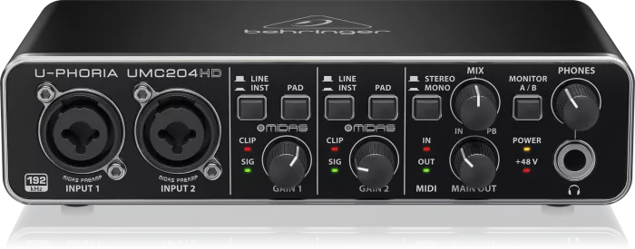 BEHRINGER U-PHORIA UMC204HD Аудиоинтерфейс